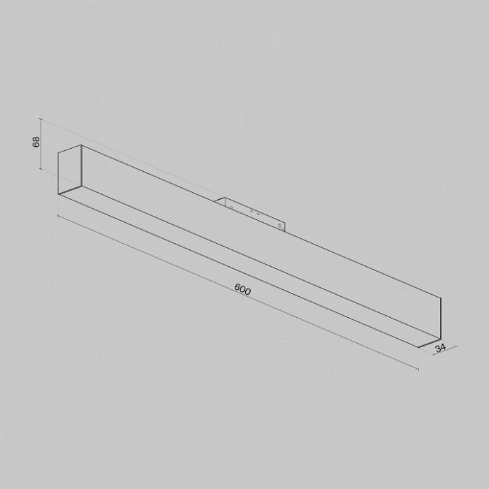 Накладной светильник Maytoni BASIS TR012-2-20W4K-B