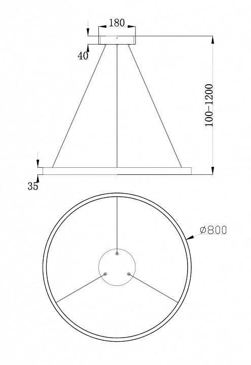 Подвесной светильник Maytoni Rim MOD058PL-L42W4K