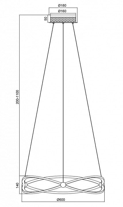 Подвесной светильник Maytoni Weave MOD062PL-L45CH3K