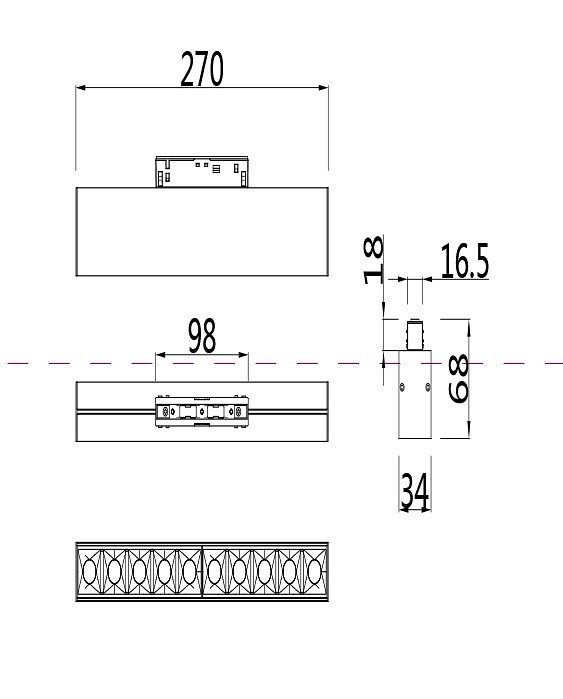 Накладной светильник Maytoni Points TR014-2-20W4K-B