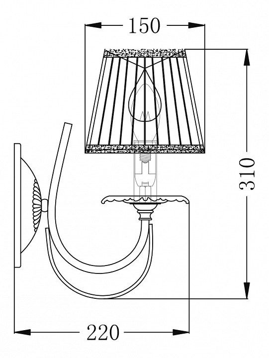 Бра Maytoni Olivia ARM326-01-W