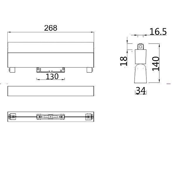 Накладной светильник Maytoni BASIS TR013-2-20W4K-B