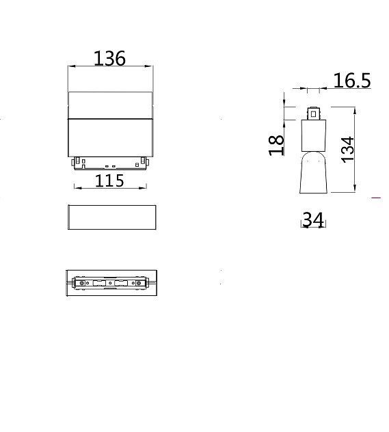 Накладной светильник Maytoni BASIS TR013-2-10W4K-B