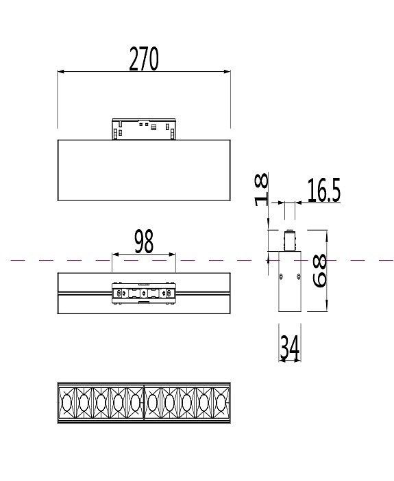 Накладной светильник Maytoni Points TR014-2-20W3K-B