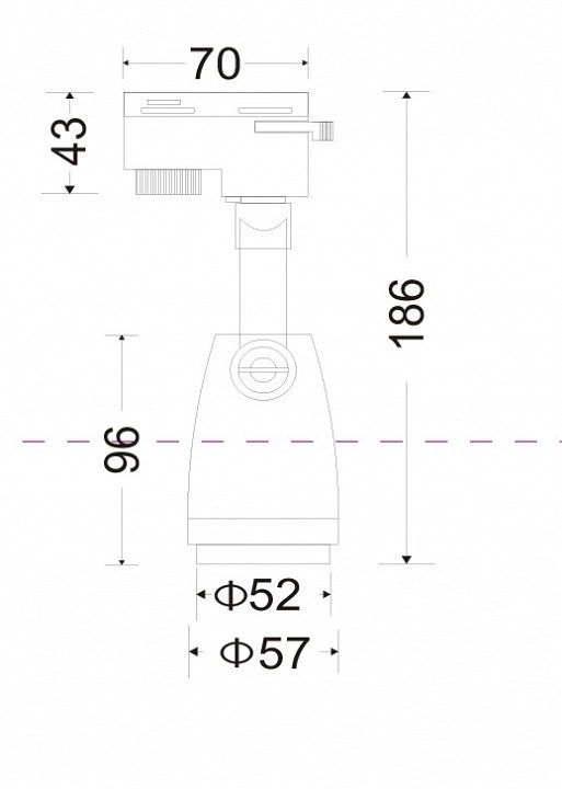 Светильник на штанге Maytoni CELO TR001-1-GU10-B