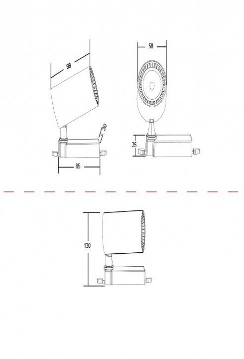 Светильник на штанге Maytoni Vuoro TR003-1-6W3K-B