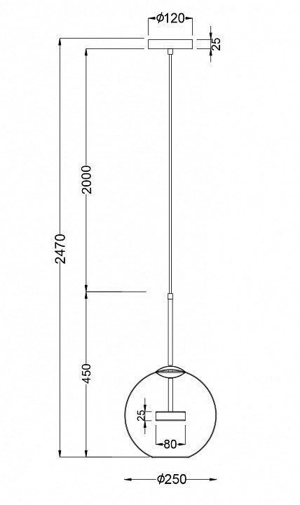 Подвесной светильник Maytoni Cometa MOD055PL-L12G3K