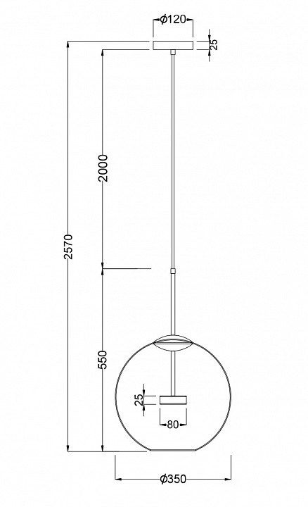 Подвесной светильник Maytoni Cometa MOD056PL-L12G3K