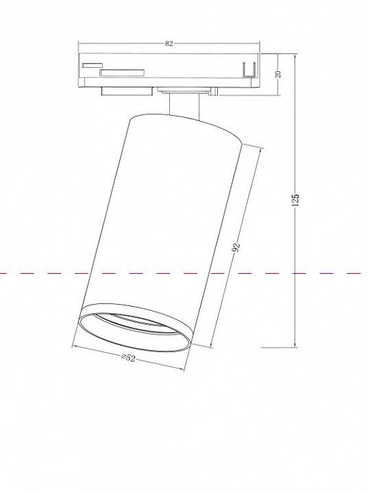 Светильник на штанге Maytoni Focus S TR020-1-GU10-W