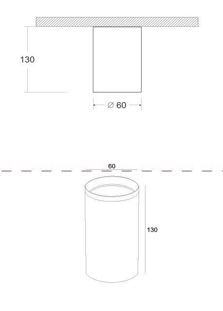 Накладной светильник Maytoni Focus C010CL-01MG