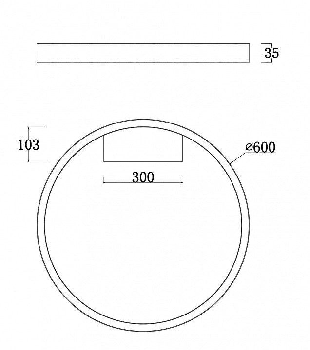 Накладной светильник Maytoni Rim MOD058CL-L35W4K