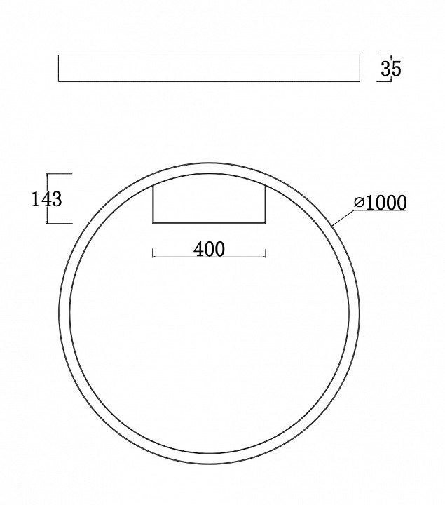 Накладной светильник Maytoni Rim MOD058CL-L65B4K