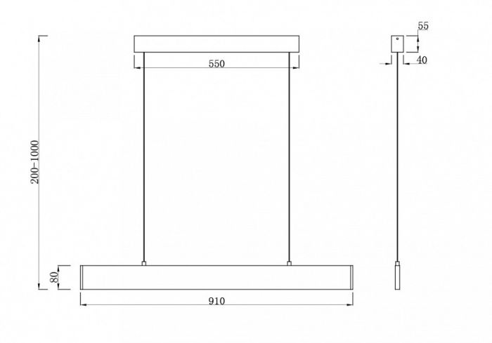 Подвесной светильник Maytoni Step P010PL-L23G3K