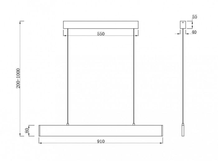 Подвесной светильник Maytoni Step P010PL-L23G4K