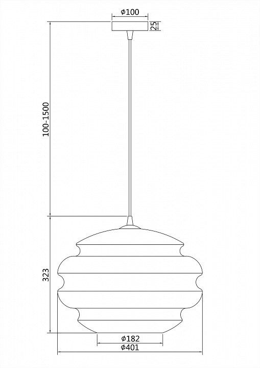 Подвесной светильник Maytoni Ruche P078PL-01BL