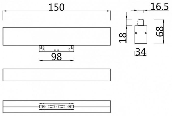 Накладной светильник Maytoni BASIS TR012-2-7W3K-W