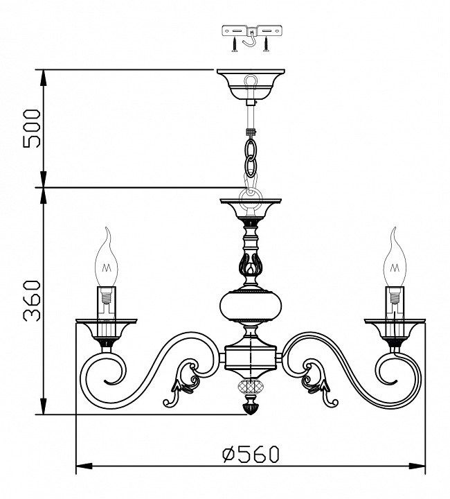 Подвесная люстра Maytoni Perla ARM337-05-R