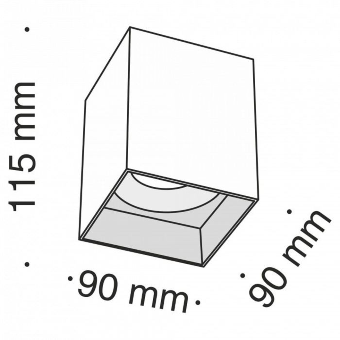 Накладной светильник Maytoni Slim C015CL-01B