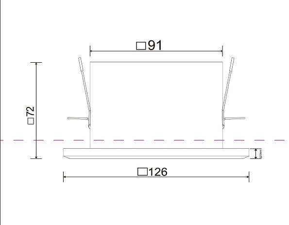 Встраиваемый светильник Maytoni Metal Modern DL008-2-01-B