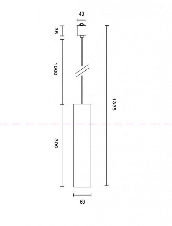 Подвесной светильник Maytoni Focus TR025-1-GU10-W