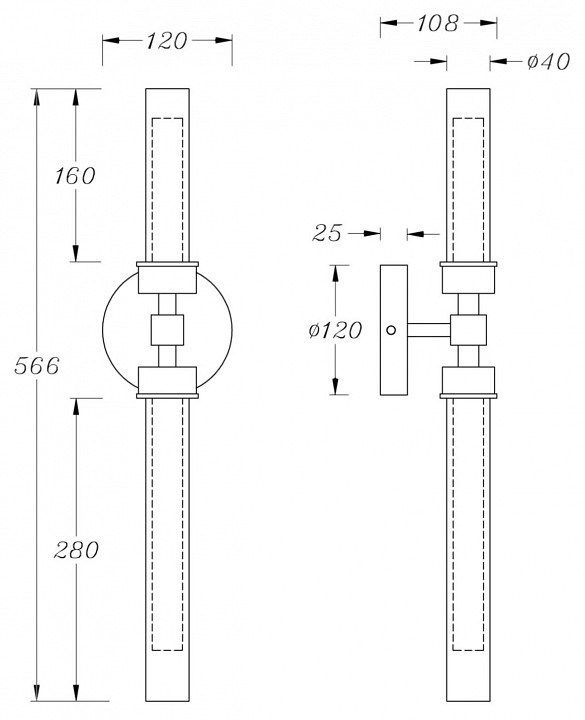 Бра Maytoni Stelo MOD116WL-L7BS3K