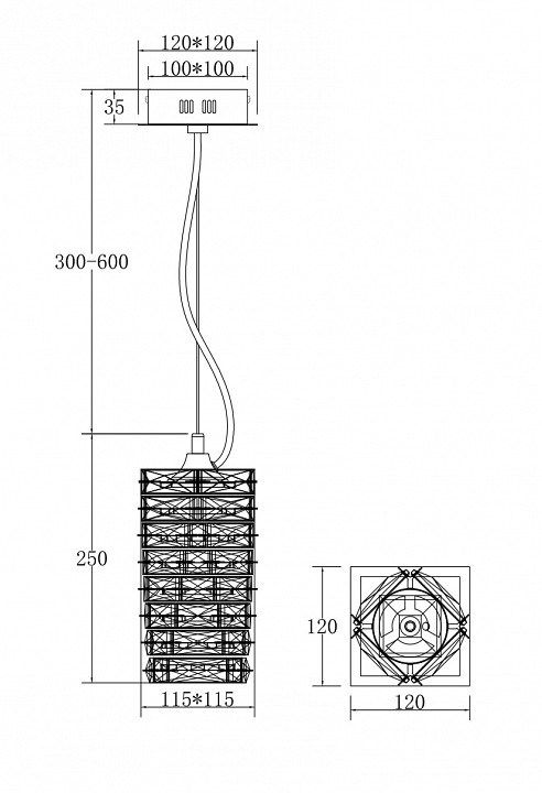 Подвесной светильник Maytoni Coil MOD124PL-L3CH3K