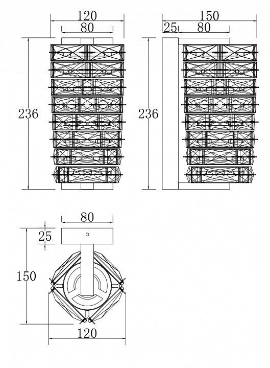 Бра Maytoni Coil MOD124WL-L6CH3K