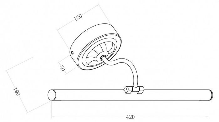 Подсветка для зеркала Maytoni Oculus MIR014WL-L9G3K