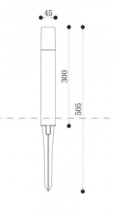 Наземный низкий светильник Maytoni Talpa O416FL-L3B3K1