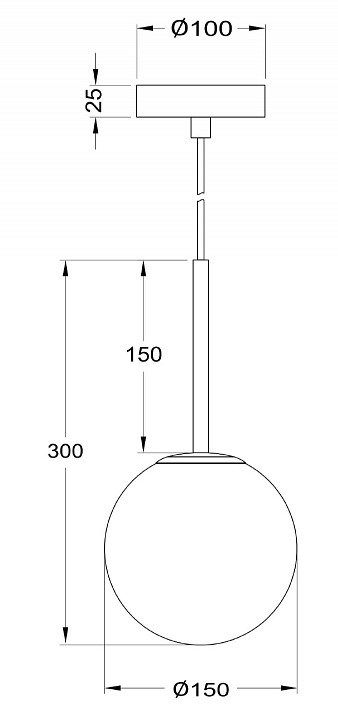 Подвесной светильник Maytoni Basic form MOD321PL-01G1