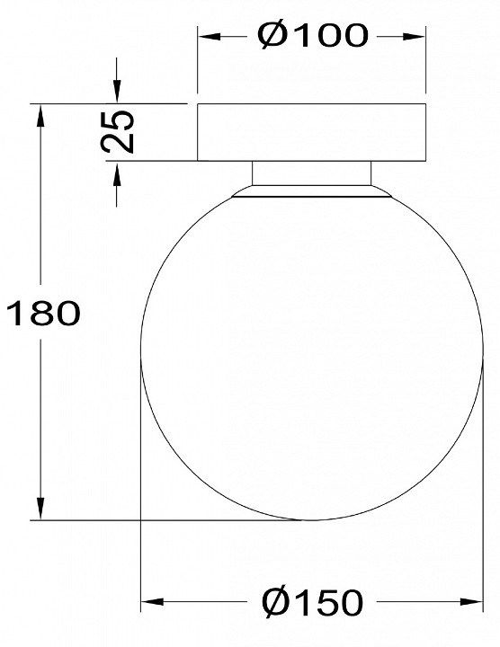 Накладной светильник Maytoni Basic form MOD321WL-01G1