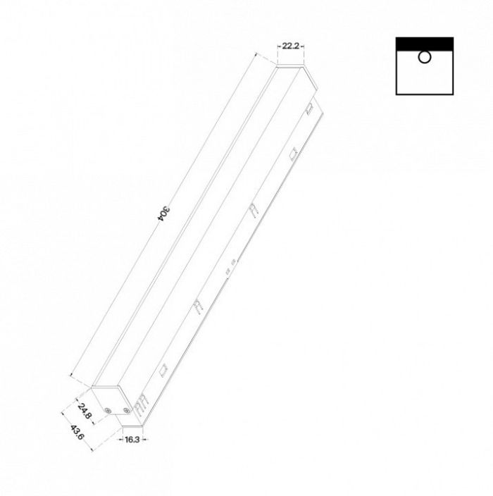 Встраиваемый светильник Maytoni Basis TR030-2-12W3K-B