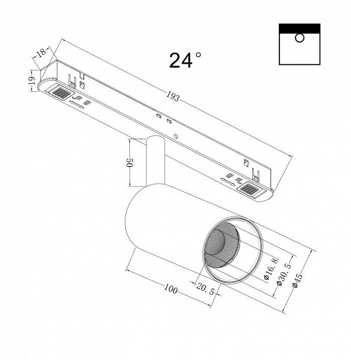 Светильник на штанге Maytoni Focus LED TR032-2-5W3K-S-B