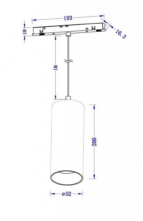 Подвесной светильник Maytoni Focus LED TR041-4-12W3K-M-DS-B