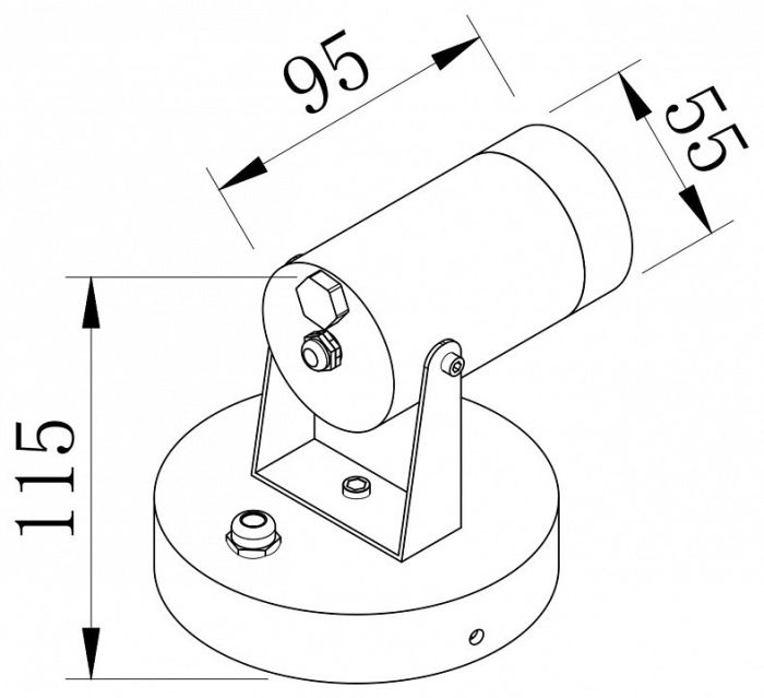 Спот Maytoni Scope O025WL-01B