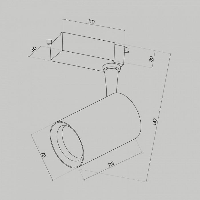 Светильник на штанге Maytoni Vuoro TR003-1-10W3K-M-B