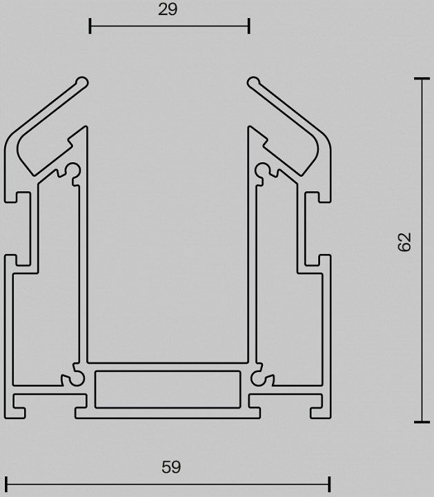 Трек встраиваемый Maytoni Busbar trunkings Exility TRA034MP-212S