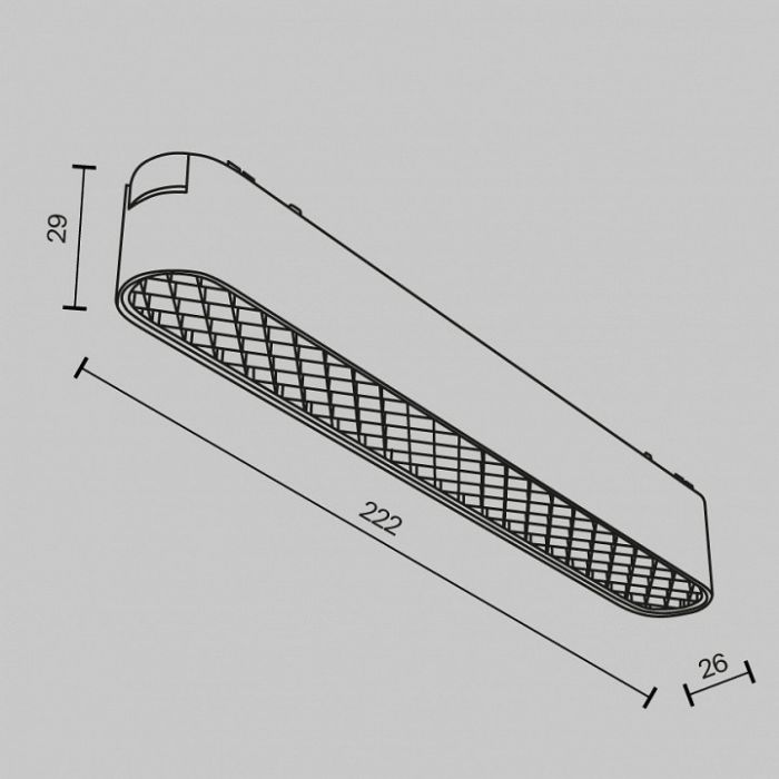 Накладной светильник Maytoni Basis Grid TR084-1-12W3K-W