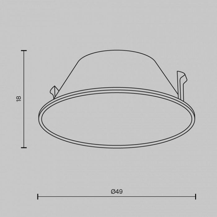 Кольцо декоративное Maytoni Wise Ring057-7-GF