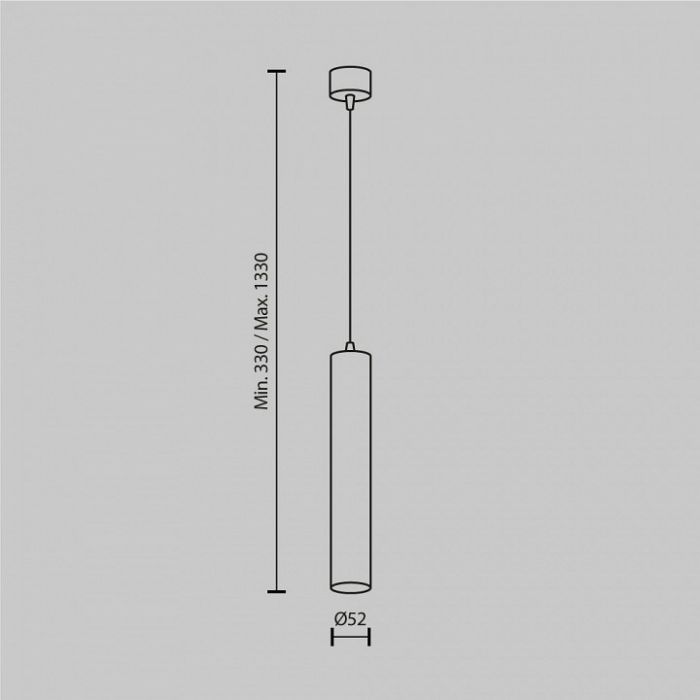 Подвесной светильник Maytoni Focus LED P072PL-L12B3K-1