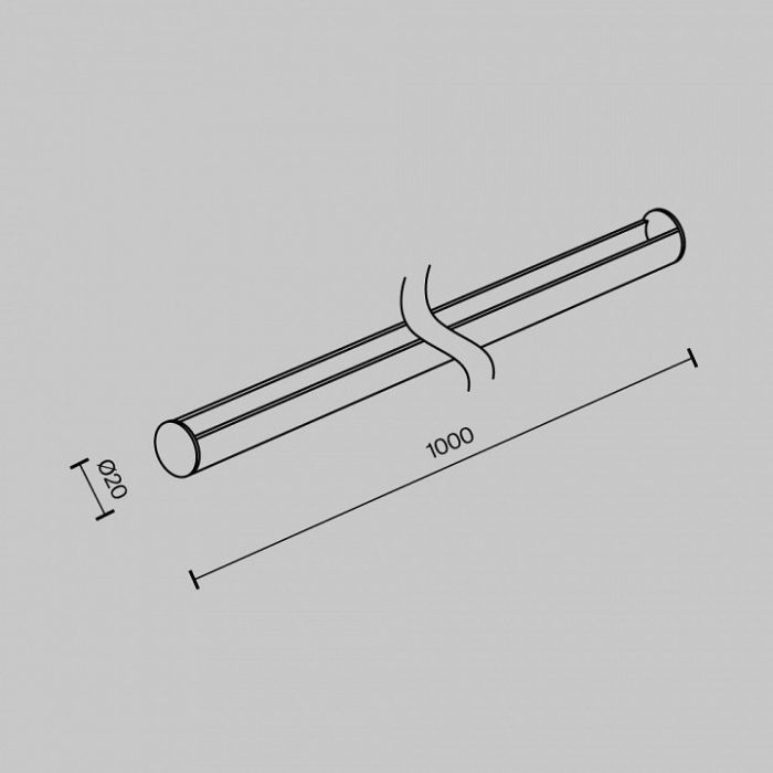 Крепление для треков-ремней Maytoni Accessories for system Parity TRA130SR-1B