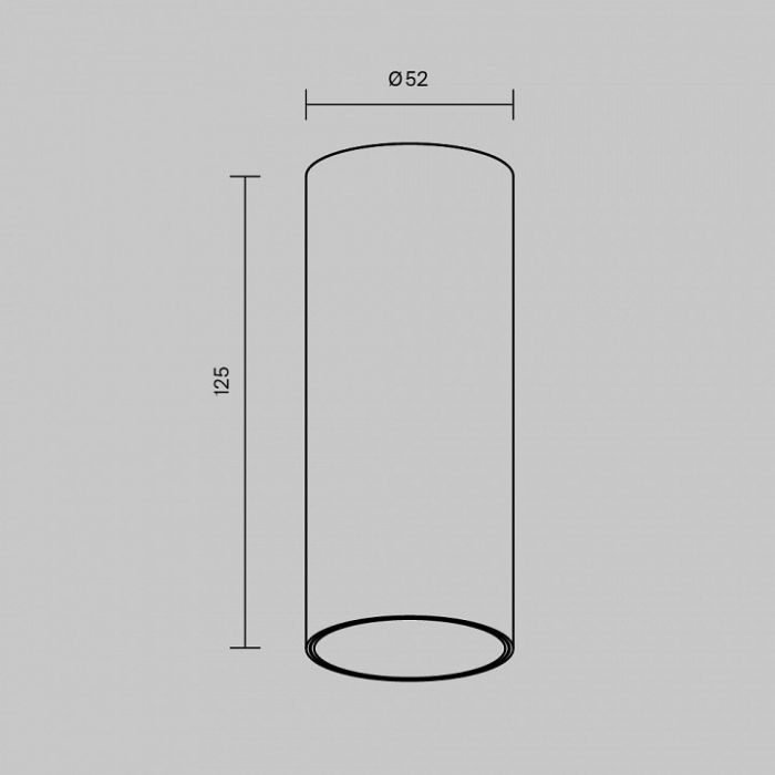 Накладной светильник Maytoni FOCUS LED C056CL-L12W3K-W-BS