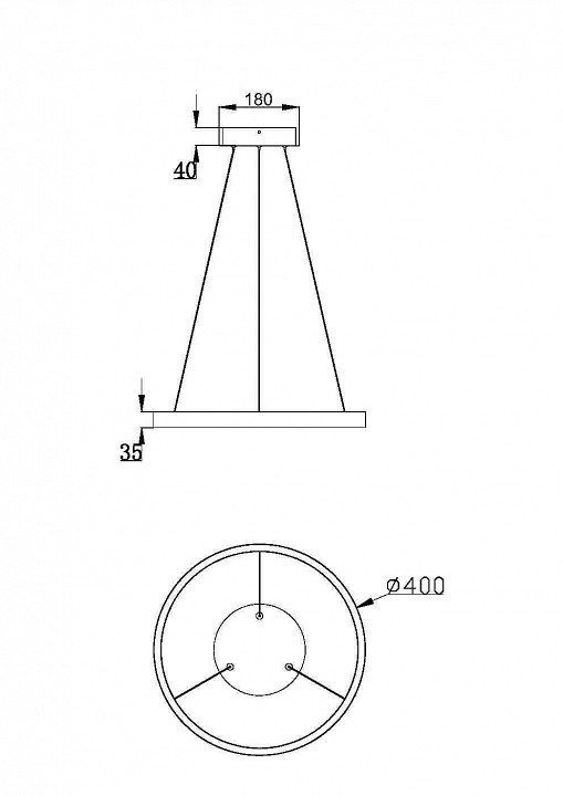 Подвесной светильник Maytoni Rim MOD058PL-L22BK