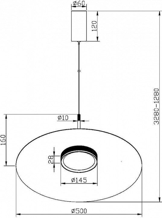 Подвесной светильник Maytoni Halo MOD041PL-L15W3K1