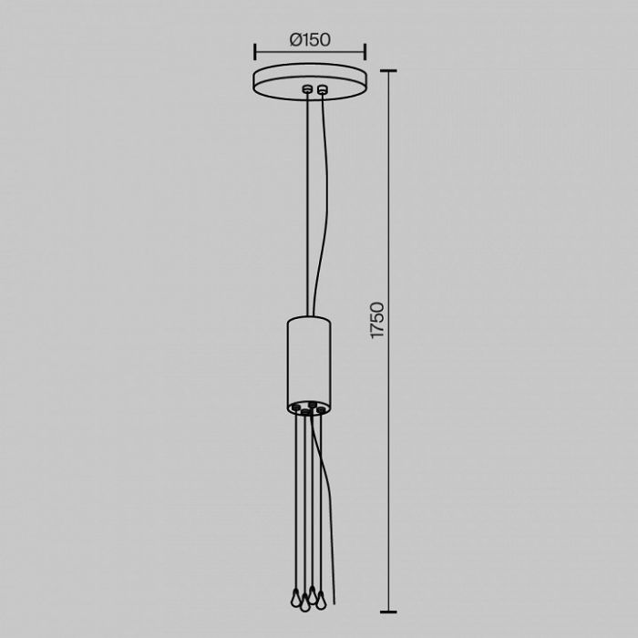 Подвес Maytoni Zon C032C-04-W-1