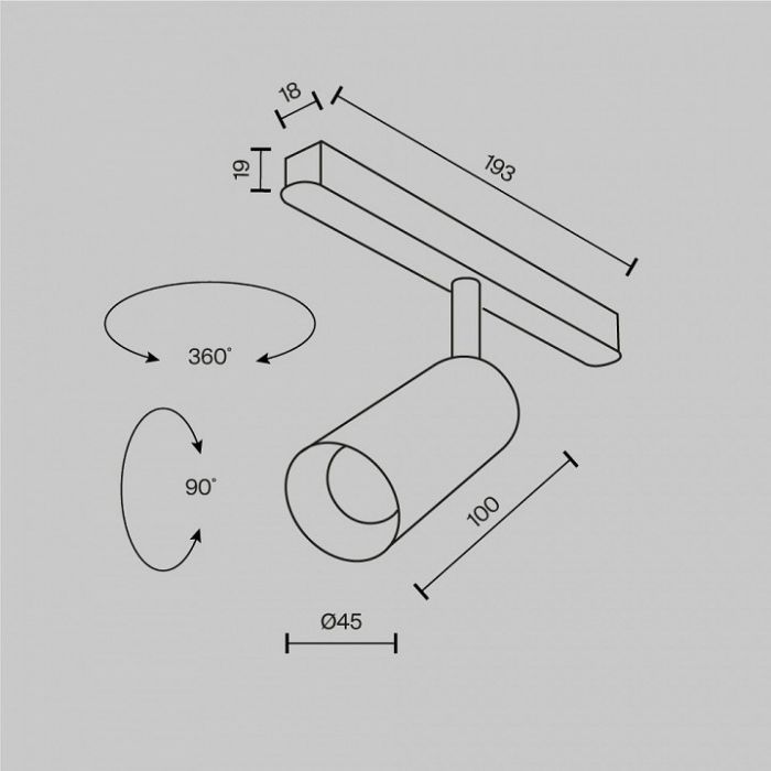 Светильник на штанге Maytoni Focus LED TR032-4-5W3K-M-DS-BW