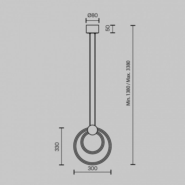 Подвесной светильник Maytoni Link MOD357PL-L14BS3K