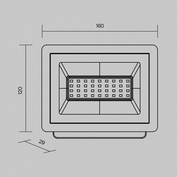 Настенно-потолочный прожектор Maytoni Flood FL001-L30B4K