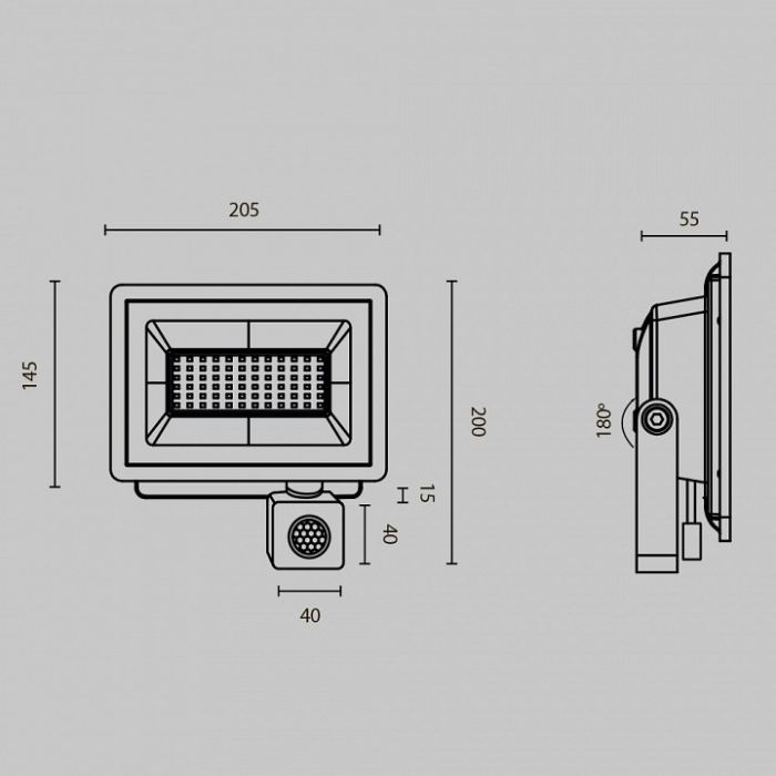 Настенно-потолочный прожектор Maytoni Flood FL001-L50B6KSR