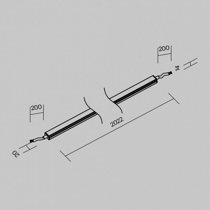 Встраиваемый светильник Maytoni Line Elasity O-TR001-LL-L20W3K